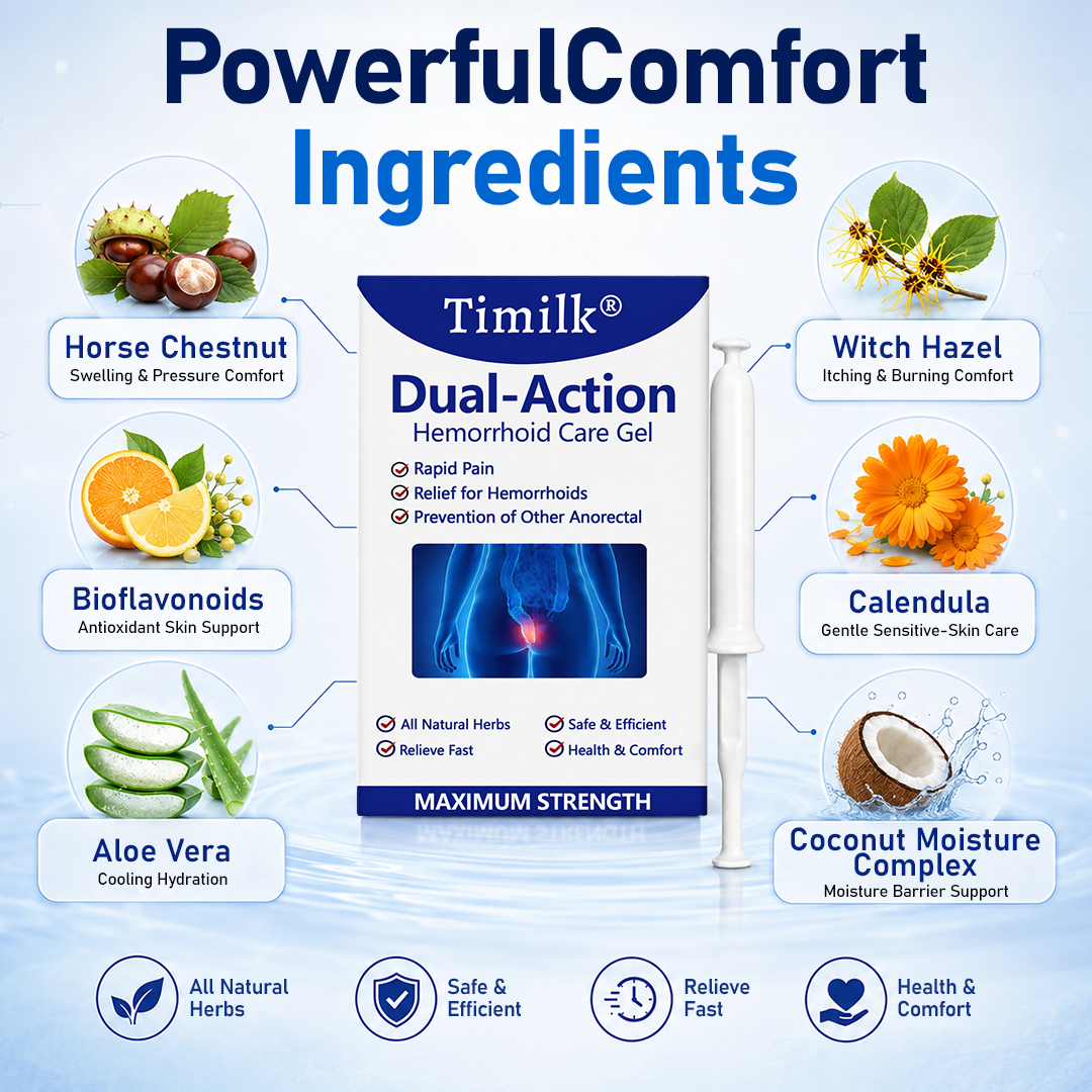 Timilk® Dual-Action Hemorrhoid Care Gel