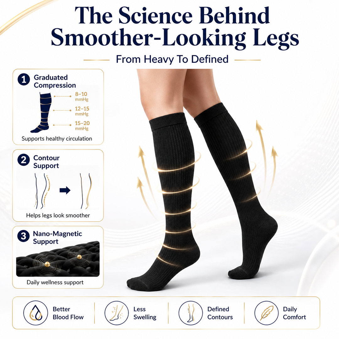 Mresio® VenoMag Nano-Magnetic Professional Leg Circulation Socks