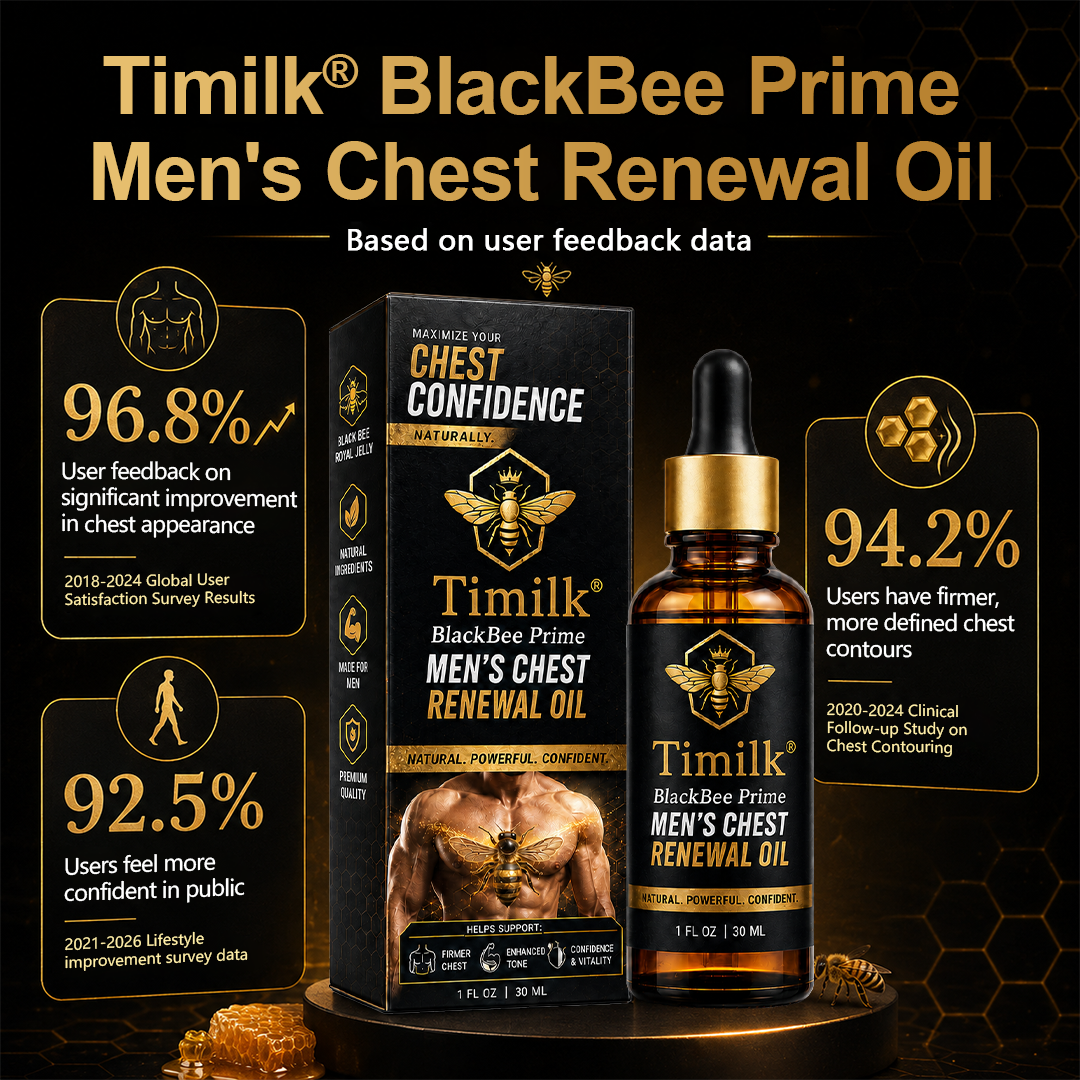 Timilk® BlackBee Prime Men's Chest Renewal Oil