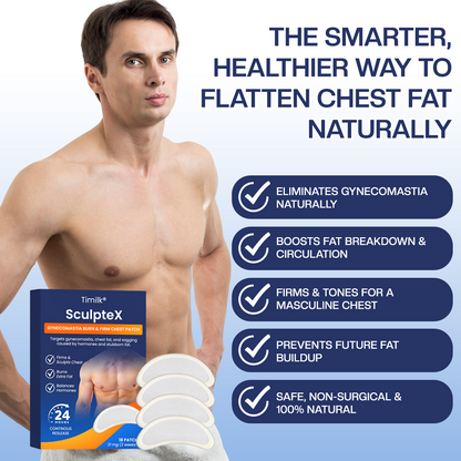 Timilk® SculptXX Gynecomastia Burn & Firm Chest Patch🌟