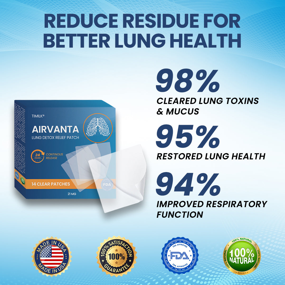 Timilk® AirVanta Lung Detox Relief Patch🌟