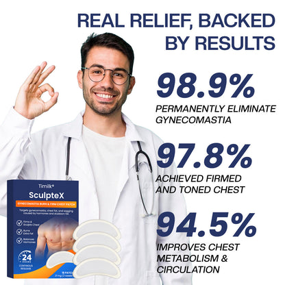Timilk® SculptXX Gynecomastia Burn & Firm Chest Patch🌟