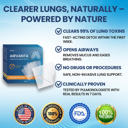 Timilk® AirVanta Lung Detox Relief Patch🌟