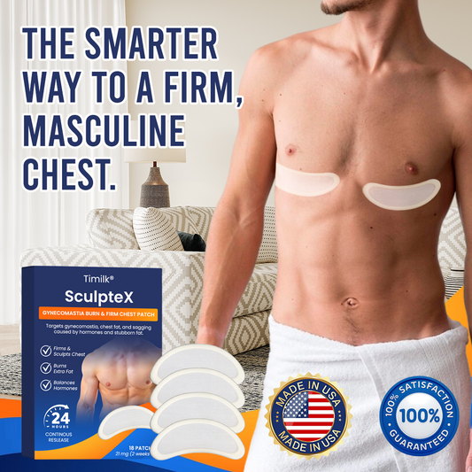 Timilk® SculptXX Gynecomastia Burn & Firm Chest Patch🌟
